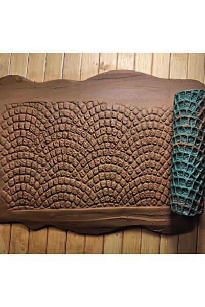 Enbceramic 10 CM SERAMİK & POLİMER KİL DESEN OKLAVASI DOKU MERDANESİ