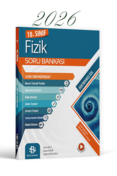 Bilgi Sarmal Yayınları Sarmal 10. Sınıf Fizik Soru Bankası Maarif Model