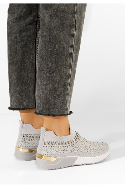 B T Shoes Šedé dámské tenisky Marcie