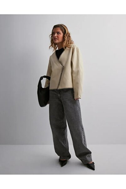 Vero Moda Lenna cream knitted jacket