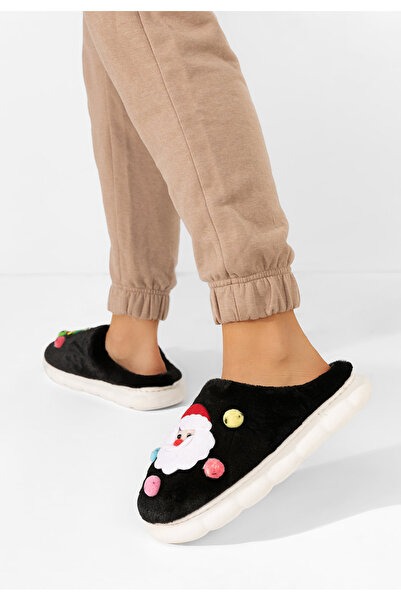 B T Shoes Černé dámské domácí pantofle Denita