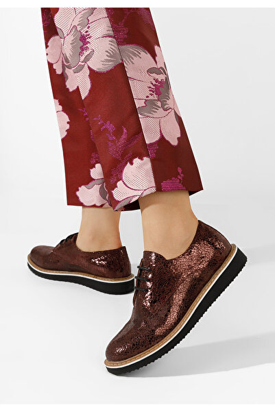 B T Shoes Casilas women's casual shoes in dark brown leather