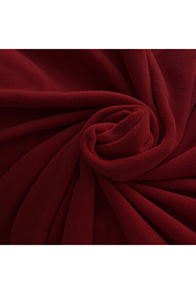 Akteks Polar Kumaş Kırmızı Renk Kalın (180cm En) Battaniye, Şal, Koltuk Örtüs...