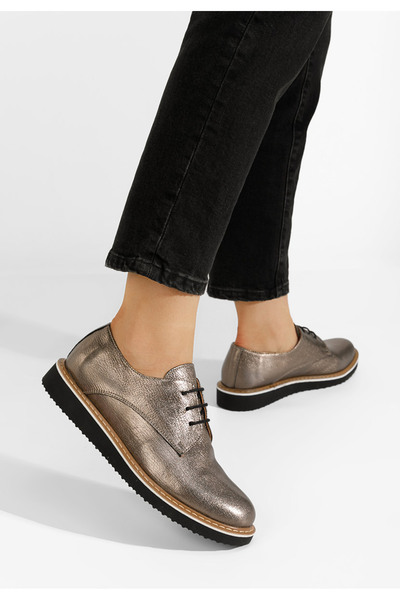 B T Shoes Cín kožené derby dámské Casilas