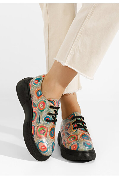 B T Shoes Vícebarevné kožené polobotky Amelise