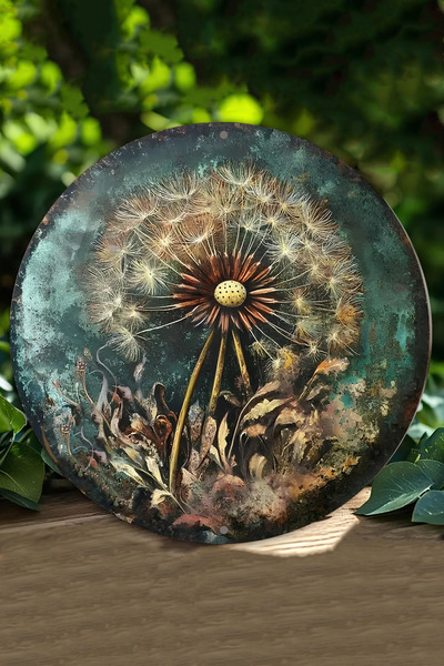 kutuTR Karahindiba Temalı3D GÜRÜNÜMLÜ MDF Duvar Süsü – 33x33 cm & 20x20 cm DT...