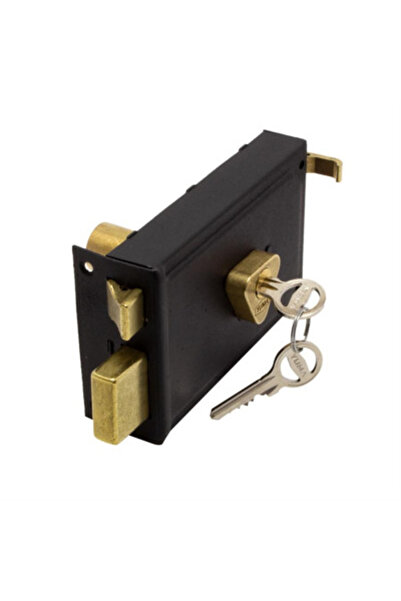 Go İthalat قفل باب خارجي مربع 14 سم مع مفتاح (5273)