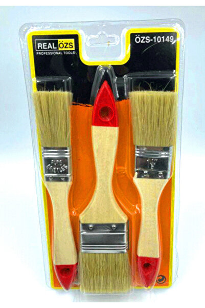 Go İthalat 3 Piece Paint Trimming Brush Set No-1- 1.5 -2 (5273)