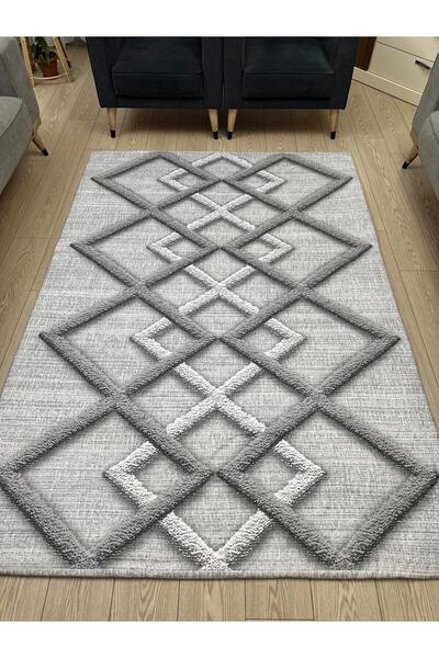 ALLGELSİN Lastikli Mikro Polar Halı Örtüsü 4m2 160x230 veya 6m2 200x300 Dört veya Altı MetreKare Halı Kılıfı