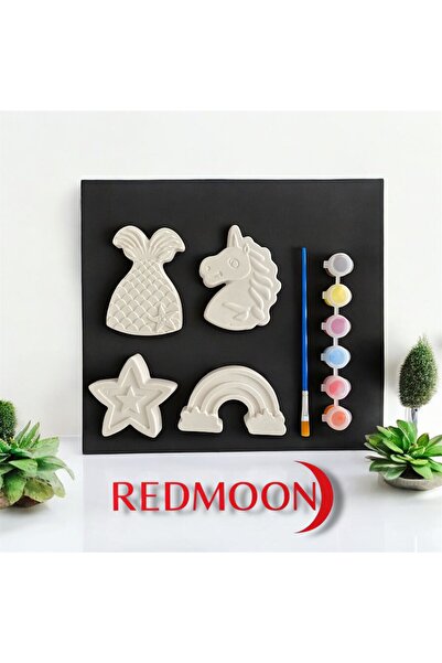 funny bunny 4 KARAKTER ALÇI BOYAMA TAŞ BOYAMA SETİ