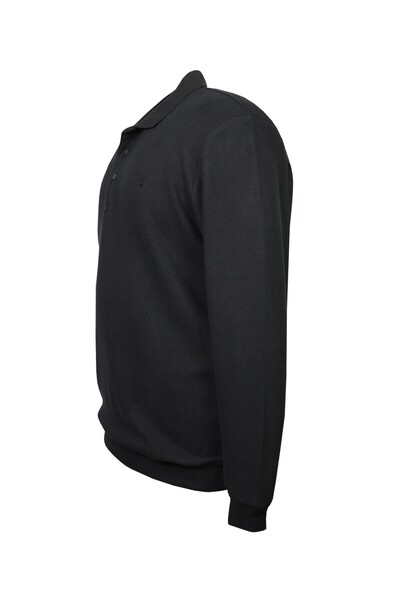 tambattal Large Size Polo Neck Thessaloniki Sweatshirt (Wide Comfortable Fit)