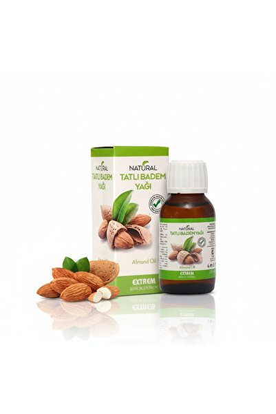 EXXTREM Bitkisel Tatlı Badem Yağı - Cilt ve Saç İçin Nemlendirici ve Besleyici 50 ml x 2 Adet