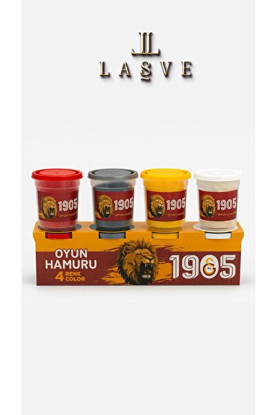Galatasaray Licensed Play Doh in Special Box 4 Colors Large Size New Season