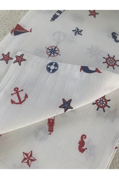 NOBLEKIDS 80 X 90 Unisex Baby Blanket – Sea Themed Muslin