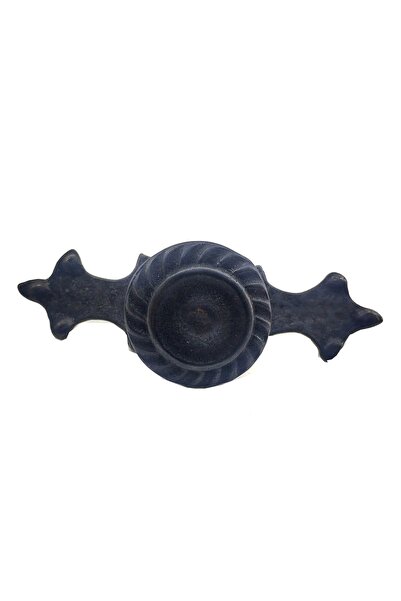 Generic Brand Buton decorativ din alamă în stil antic, cu dungi - 35x100 mm, ...