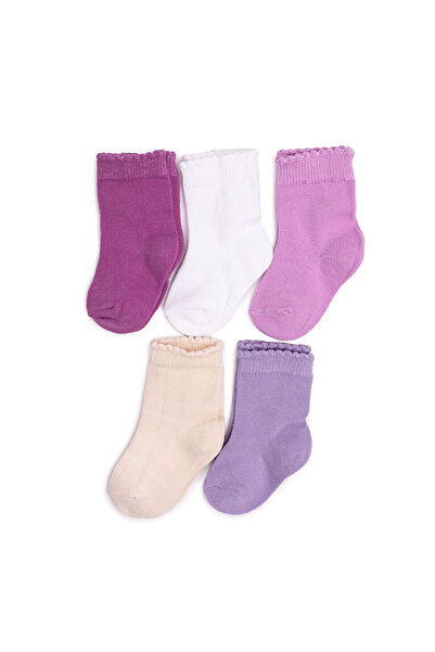 ebebek Hello Baby HelloBaby Kız Bebek 5'li Soket Çorap