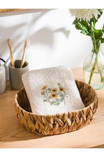 LC Waikiki Floral Embroidered Face Towel 50X80 cm (W4)