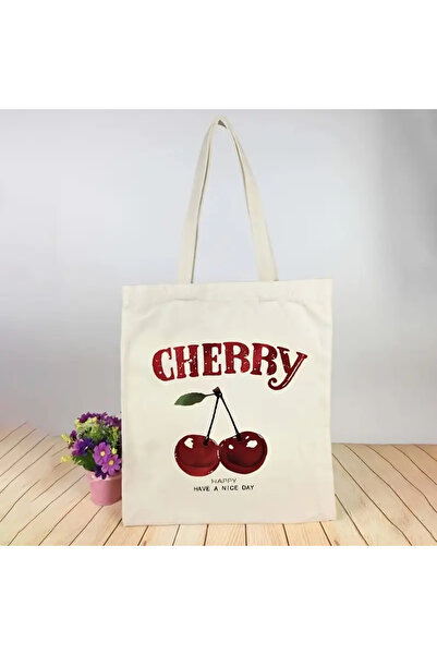 l'eivor Cherry Printed Women's Organic Cotton Hambez Bag