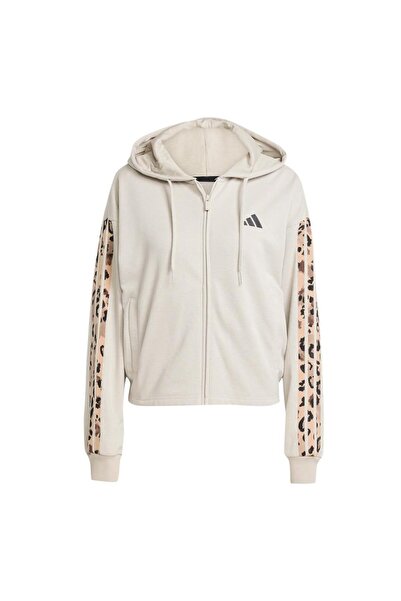 adidas Γυναικείο μπουφάν μπεζ W AOP FT FZ JM1860