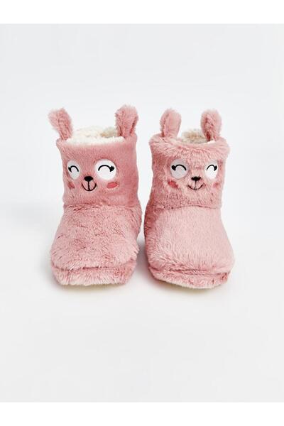 LC Waikiki Embroidery Detailed Plush Girls' Home Boots (W4)