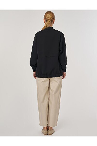 Kayra Μπουφάν με κολεγιακό γιακά μαύρο