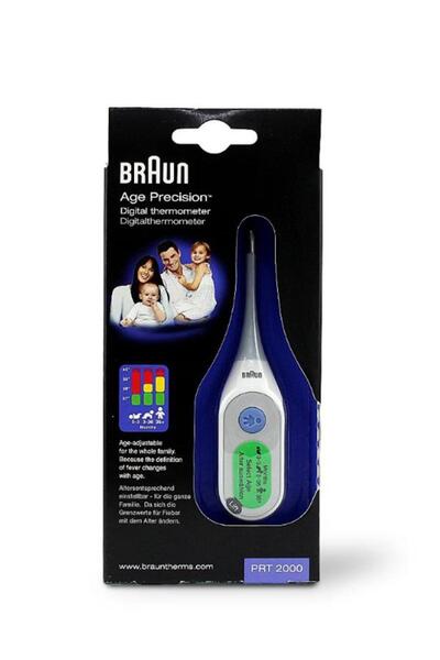 Braun Digital Thermometer PRT 2000 – Age Precision, Fast Accurate Reading for Baby Child Adult