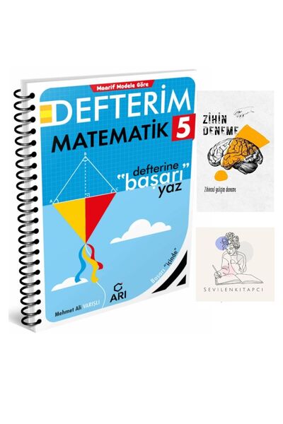 Arı Yayıncılık 5.SINIF MATEMATİK KONU ANLATIM DEFTER+ZİHİNDENEME-KD244