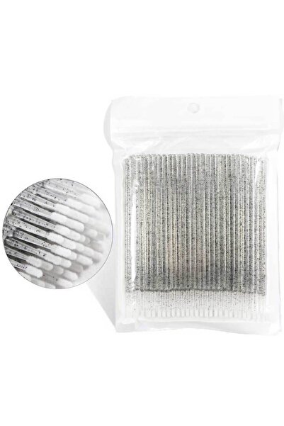 Choice9 100 قطعة من فرش الرموش البلاستيكية السوداء الكريستالية للاستخدام مرة واحدة، فرش صغيرة لتمديد الرموش