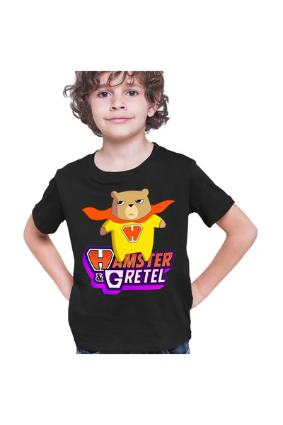 OEM Tricou Copii Baieti Hamster Gretel Super Erou