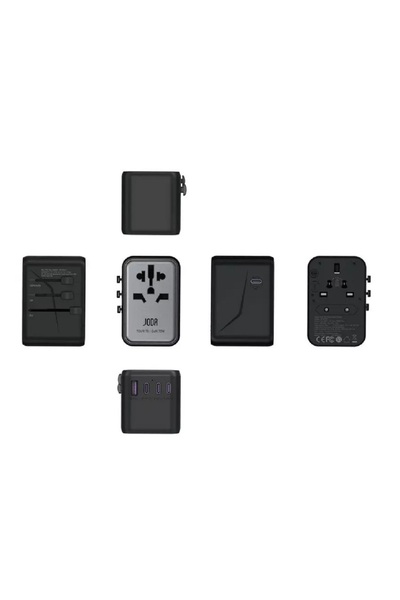 Joda TOUR 70 Universal GaN Travel Adapter 70W Black