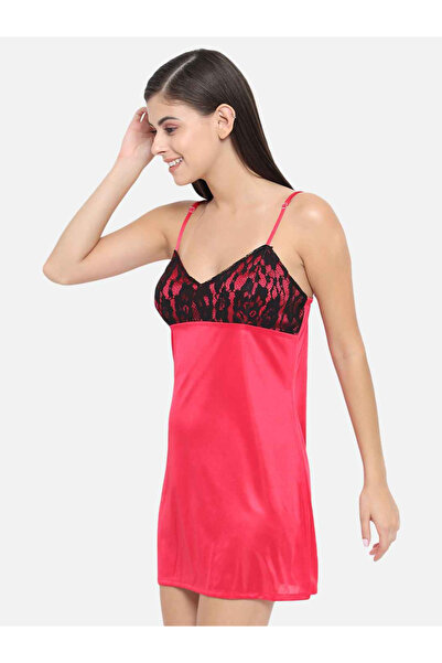 KLAMOTTEN By Styli Lace Insert V Neck Strappy Babydoll