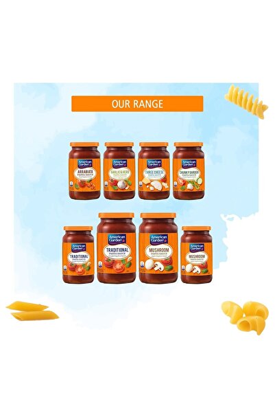 american garden Garlic & Herb Pasta Sauce Flavorful Blend of Tomato Garlic Basil and Spices