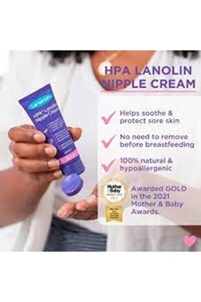 Lansinoh HPA Lanolin Nipple Cream 40ml – Natural Relief for Breastfeeding Moms, Safe for Baby