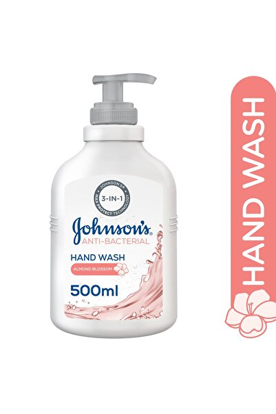 Johnson & Johnson غسول اليدين المضاد للبكتيريا من جونسون بزهر اللوز 500 مل