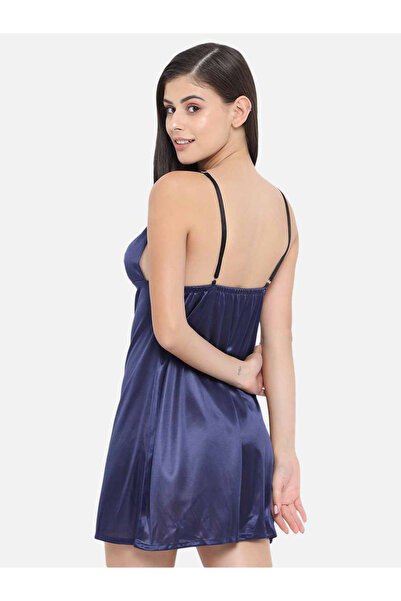 KLAMOTTEN By Styli بيبي دول ساتان سادة برقبة على شكل حرف V وحمالات