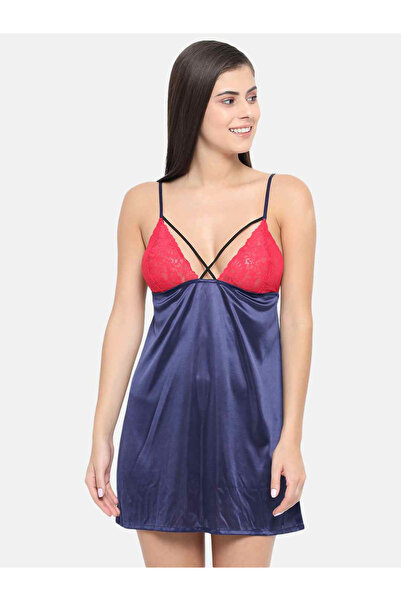 KLAMOTTEN By Styli بيبي دول بفتحة رقبة على شكل حرف V وأشرطة من الدانتيل