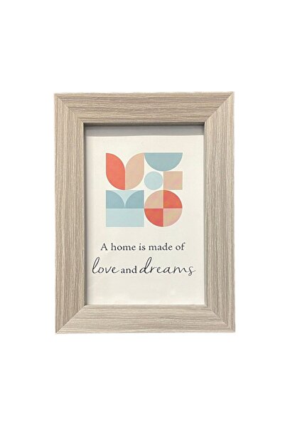 PROCART Freya photo frame, for desk or wall, 10x15 cm, simple design, gray wooden frame
