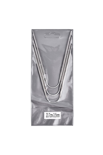 Choice3 إبر حياكة دائرية مقاس 3.5 مم، مجموعة من 3 إبر حياكة دائرية معدنية للح...