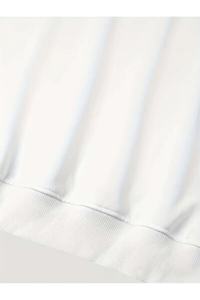 Marjill Бяла блуза с обло деколте и леопардов мотив