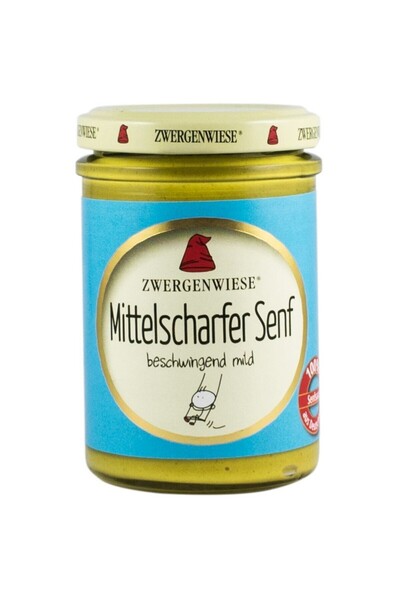 Zwergenwiese Mustar bio mediu iute, 160ml