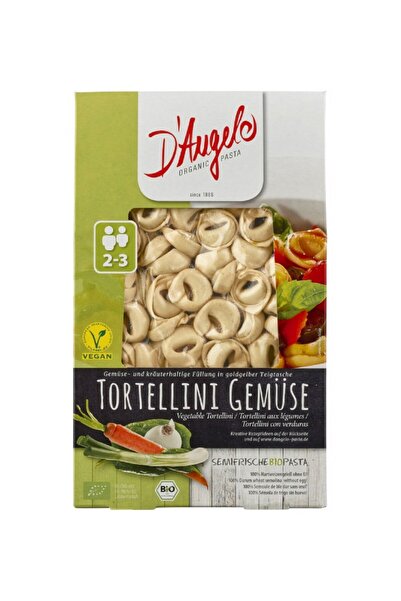 D'angelo Cappelletti bio cu legume, 250g Pasta