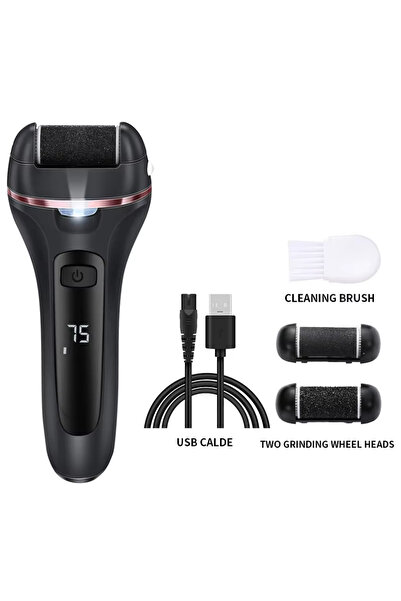 DUTRIEUX جهاز كهربائي أسود قابل لإعادة الشحن لإزالة مسامير القدم - مزود بمنفذ...