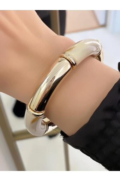 Merand Gold Color Elastic Thick Ring Bracelet - in Gift Box