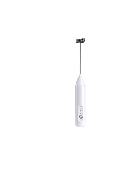 Choice1 WHITE MINI Milk Frother USB Rechargeable 3 Speeds Foam Maker Coffee W...