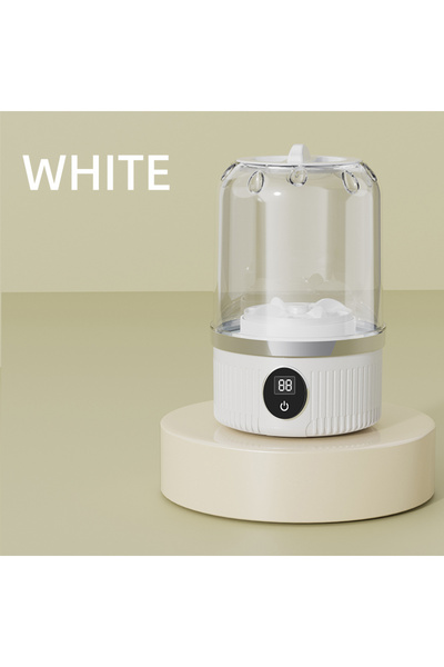 Choice غسالة ملابس كهربائية صغيرة بيضاء اللون مزودة بكوب غسيل ملابس داخلية وجوارب وغسالة ملابس صغيرة مزودة بشحن لاسلكي