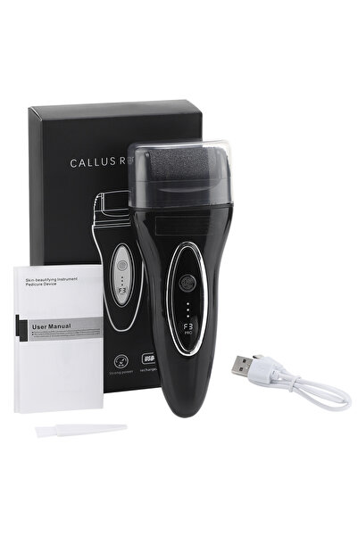 Choice جهاز طحن القدم الكهربائي الأبيض مع شحن USB لإزالة مسامير القدم وأدوات ...