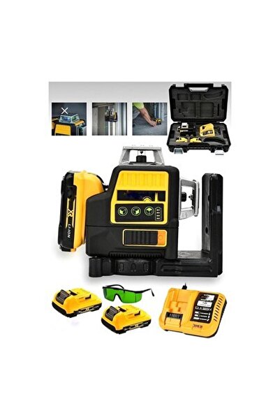 SCHUTZENGER 88VF Çift Akülü 12 Köşe 360° Otomatik Hizalamalı Lazer Metre Hiza...