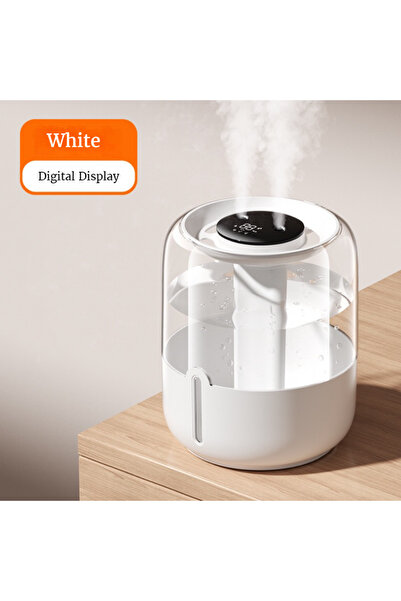 Choice مرطب هواء جديد أبيض سعة 4 لتر، مزود بمنفذ USB مزدوج، للاستخدام المنزلي أو المكتب أو غرفة النوم أو سطح المكتب مع منفذ S