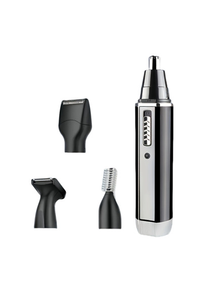 Choice مجموعة تجميل متعددة الأغراض 4 في 1 باللون الأسود، تشذيب شعر الأنف والل...