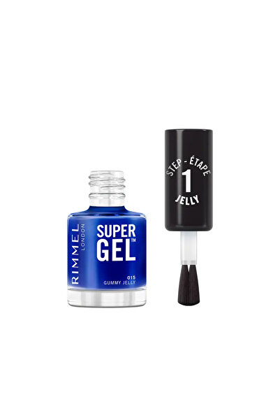 RIMMEL LONDON Lac de unghii cu efect de gel, SUPER GEL, 15 gummy jelly, 12 ml